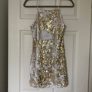 Forever 21 Two Toned Sequin Mini Dress